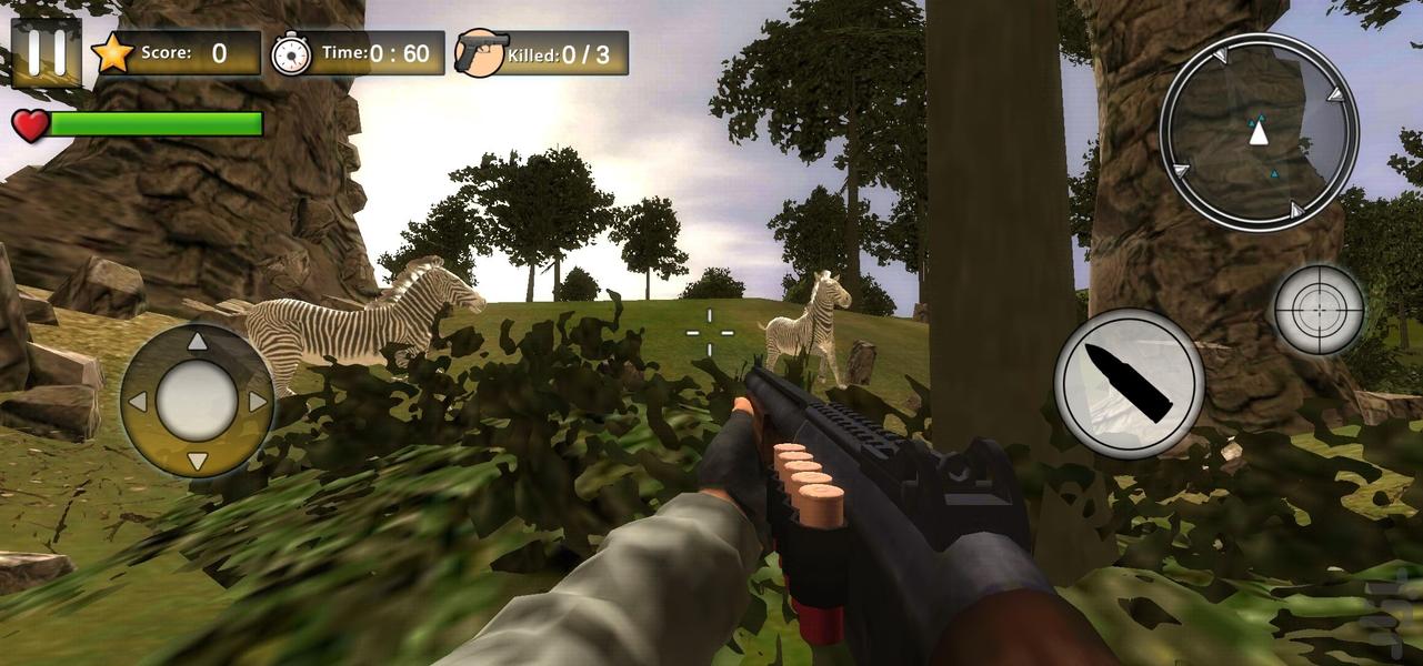 بازی شکارچی جنگل | تفنگ بازی - Gameplay image of android game