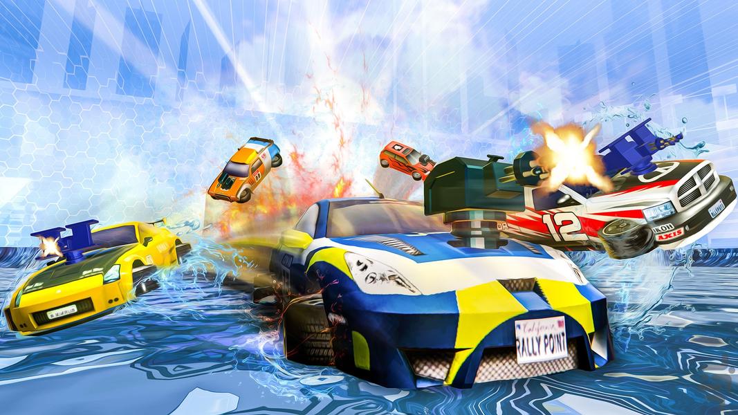 بازی فوتبال ماشین ها | جنگ ماشینی - Gameplay image of android game