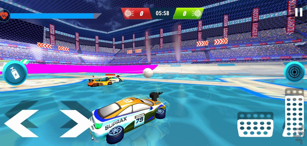 بازی فوتبال ماشین ها | جنگ ماشینی - Gameplay image of android game