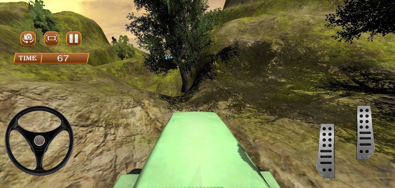 بازی رانندگی با تراکتور - Gameplay image of android game
