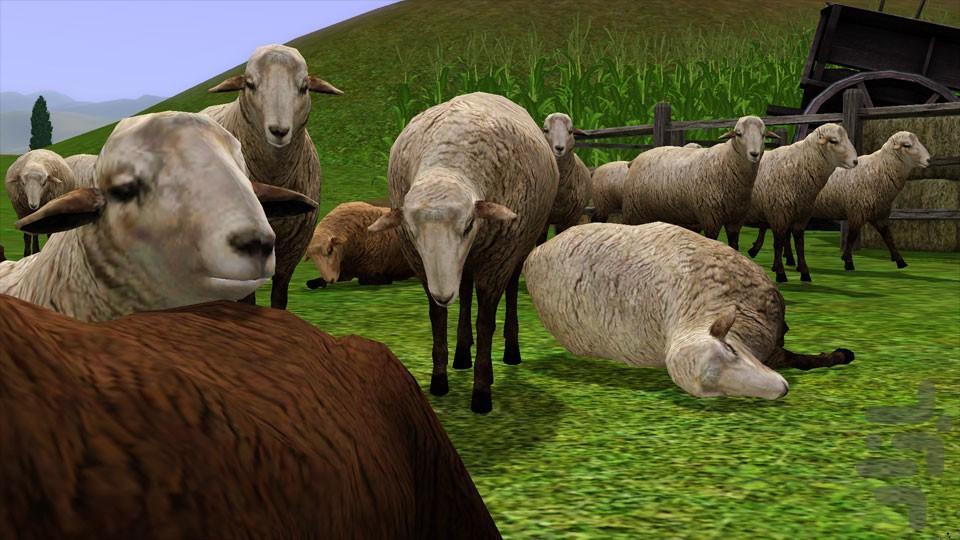 بازی کامیون حمل حیوانات مزرعه - Gameplay image of android game