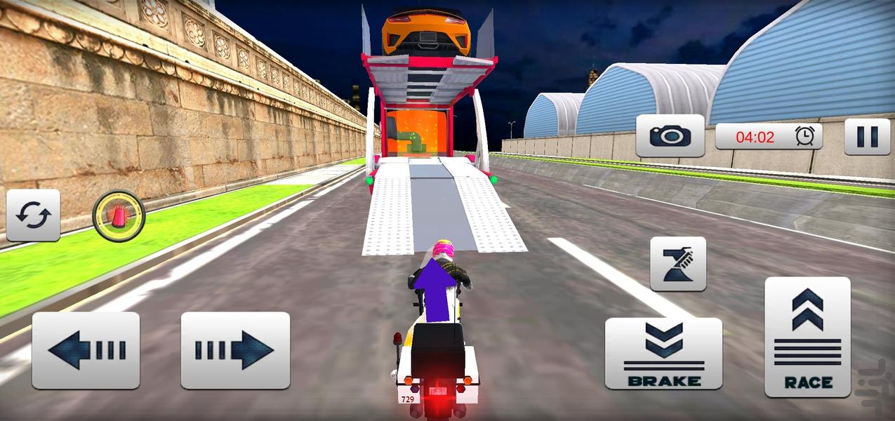 بازی تریلی حمل ماشین - Gameplay image of android game