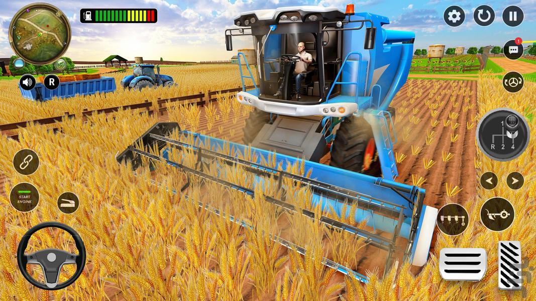 بازی کشاورزی با ماشین های مدرن |جدید - Gameplay image of android game