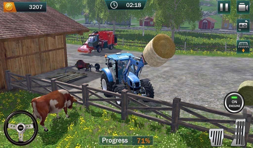 بازی ماشین کشاورزی - Gameplay image of android game