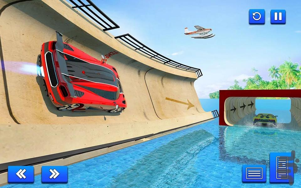 ماشین بازی روی اب - Gameplay image of android game