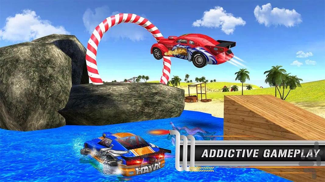 رانندگی با ماشین روی آب | بازی جدید - Gameplay image of android game