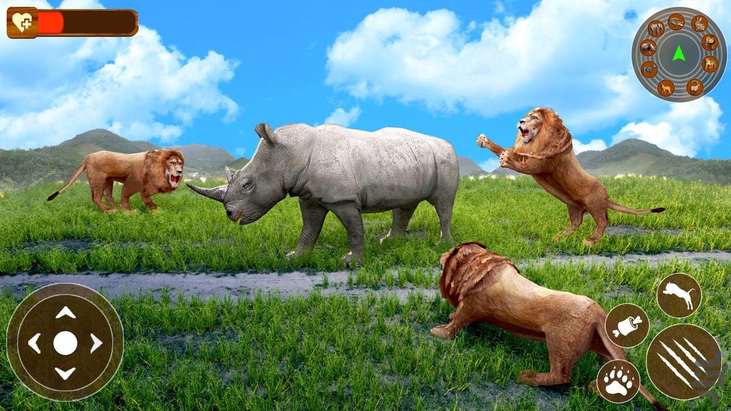 بازی شیر در جنگل | بازی جدید|راز بقا - Gameplay image of android game