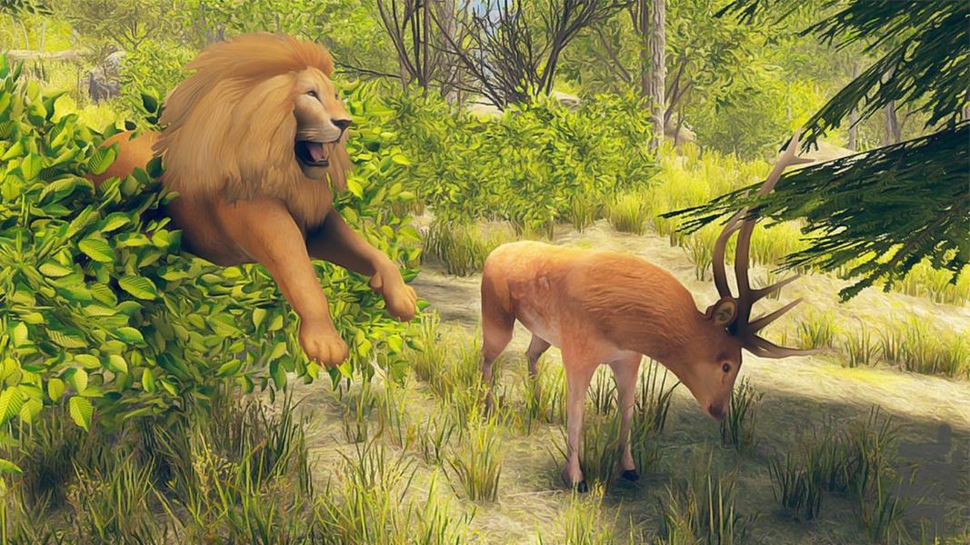 بازی شیر در جنگل | بازی جدید|راز بقا - Gameplay image of android game