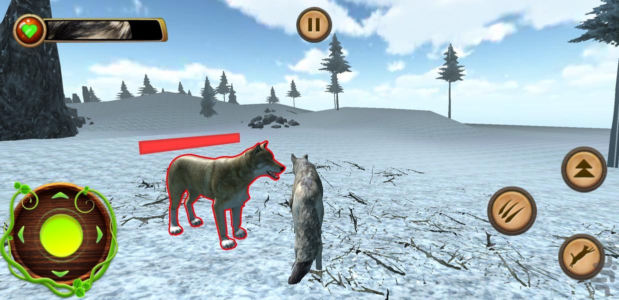 بازی جنگ گرگ ها | حیات وحش - Gameplay image of android game