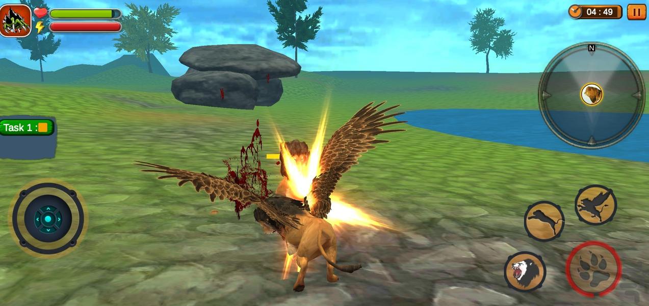 بازی شیر پرنده | بازی جدید - Gameplay image of android game