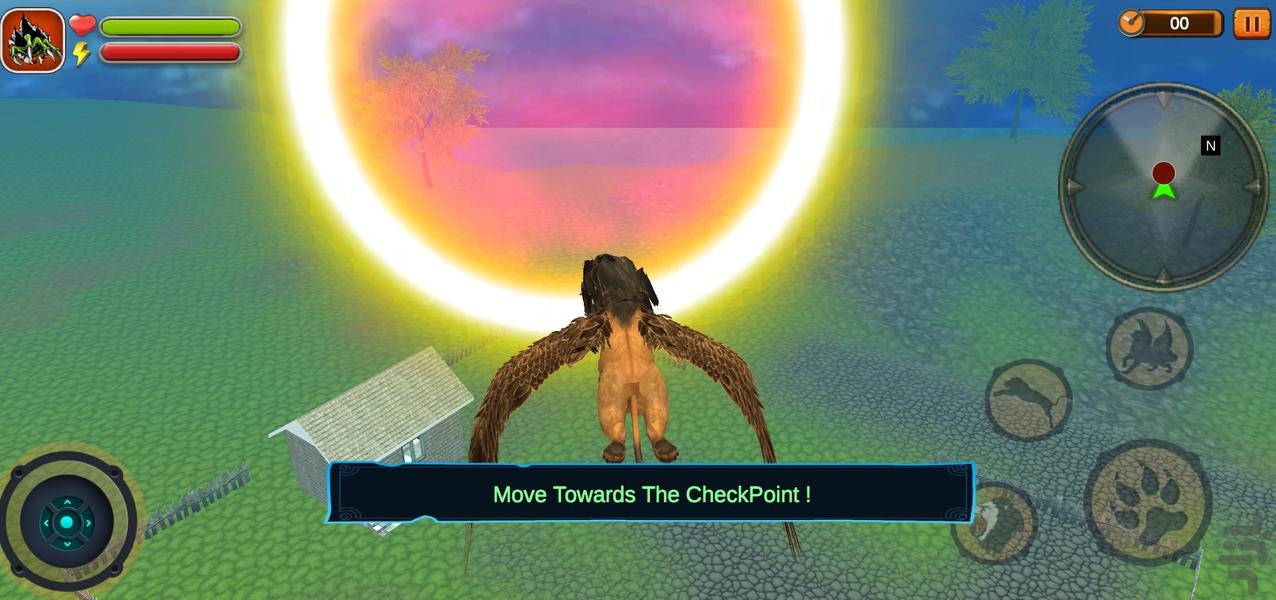 بازی شیر پرنده | بازی جدید - Gameplay image of android game