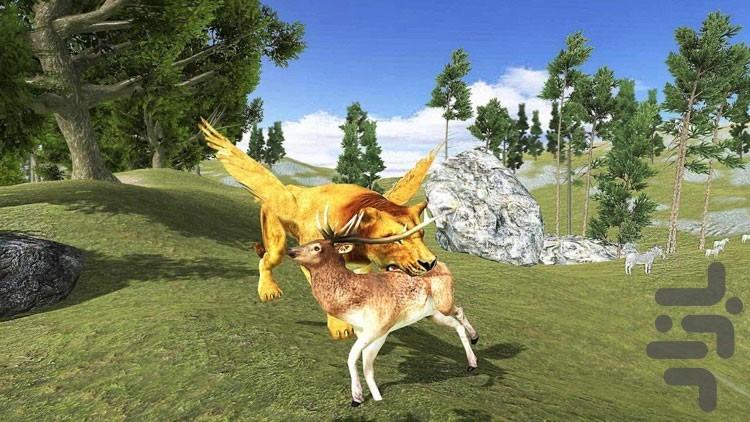 بازی شیر بالدار - Gameplay image of android game