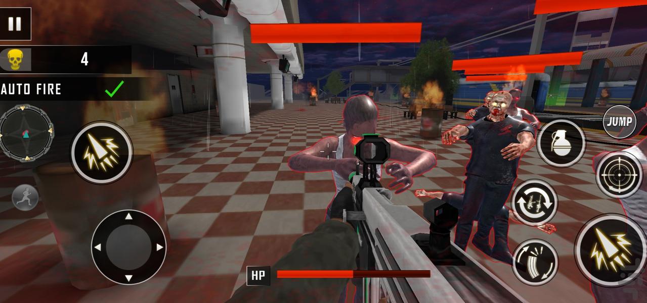 بازی تفنگی زامبی - Gameplay image of android game