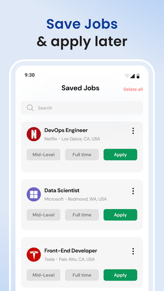 Job Search - Find my Job - عکس برنامه موبایلی اندروید