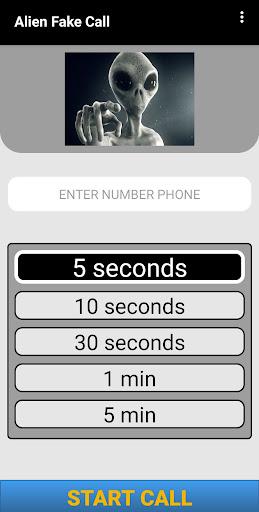 Alien Fake Call Prank - Image screenshot of android app