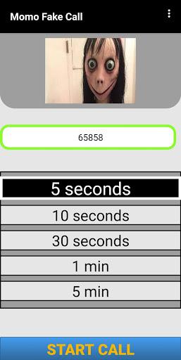 Momo Fake Call Prank - Image screenshot of android app