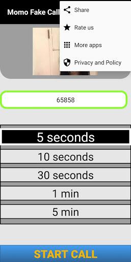 Momo Fake Call Prank - عکس برنامه موبایلی اندروید