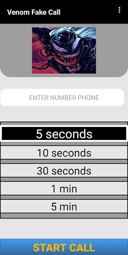 Venom Fake Call Prank - عکس برنامه موبایلی اندروید