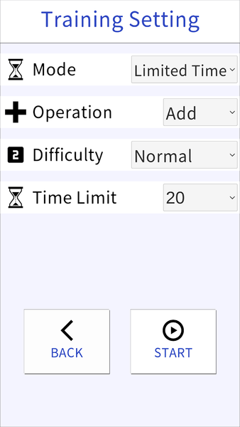 Calculation Training - Image screenshot of android app