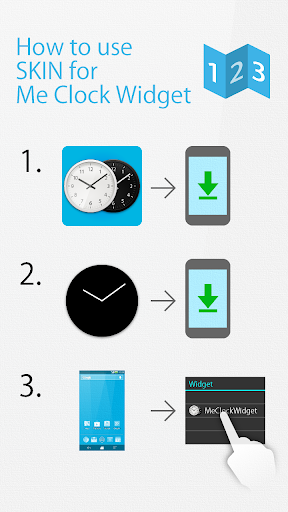 Steel clock widget -Me Clock - Image screenshot of android app