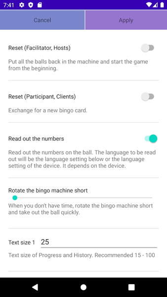 Bingo Machine - عکس برنامه موبایلی اندروید