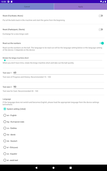 Bingo Machine - عکس برنامه موبایلی اندروید