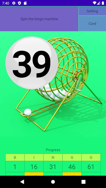 Bingo Machine - Image screenshot of android app