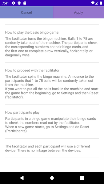 Bingo Machine - عکس برنامه موبایلی اندروید