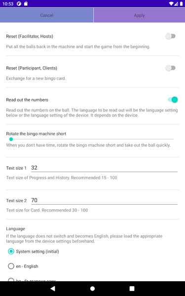 Bingo Machine - عکس برنامه موبایلی اندروید