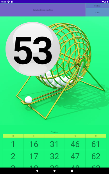 Bingo Machine - عکس برنامه موبایلی اندروید