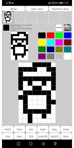 ۸bit Pixel art Painter Free - عکس برنامه موبایلی اندروید