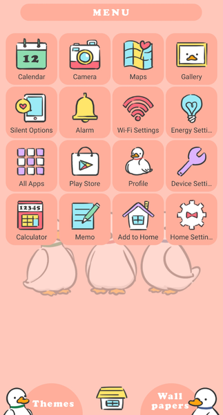 Little Ducklings Theme +HOME - Image screenshot of android app