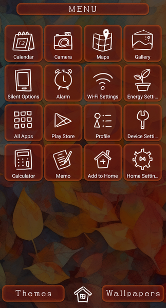 Autumn Gradient Theme +HOME - Image screenshot of android app