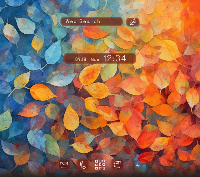 Autumn Gradient Theme +HOME - Image screenshot of android app