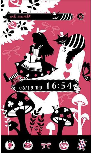 Alice and theCheshireCat Theme - Image screenshot of android app