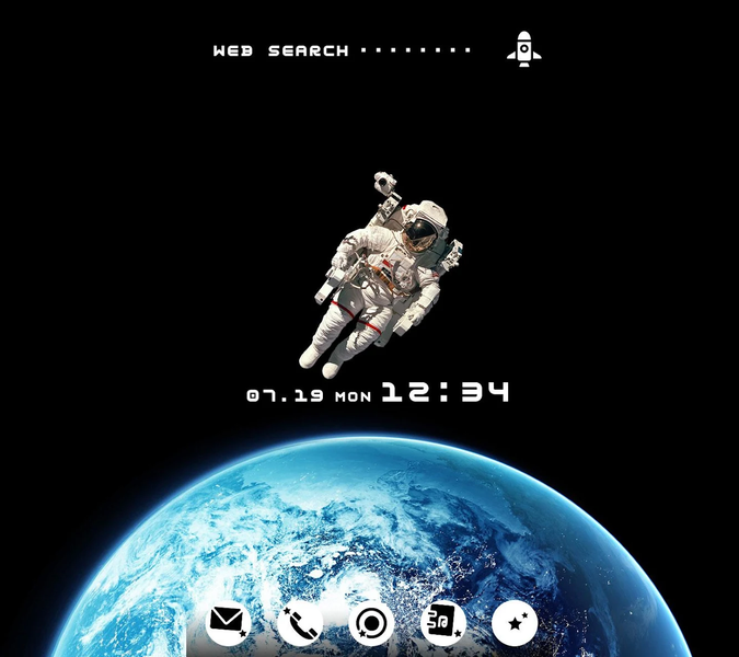 Space wallpaper-Astronaut- - Image screenshot of android app