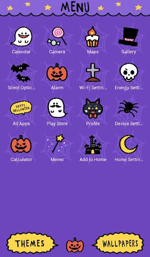 Black Halloween Cat Theme - Image screenshot of android app