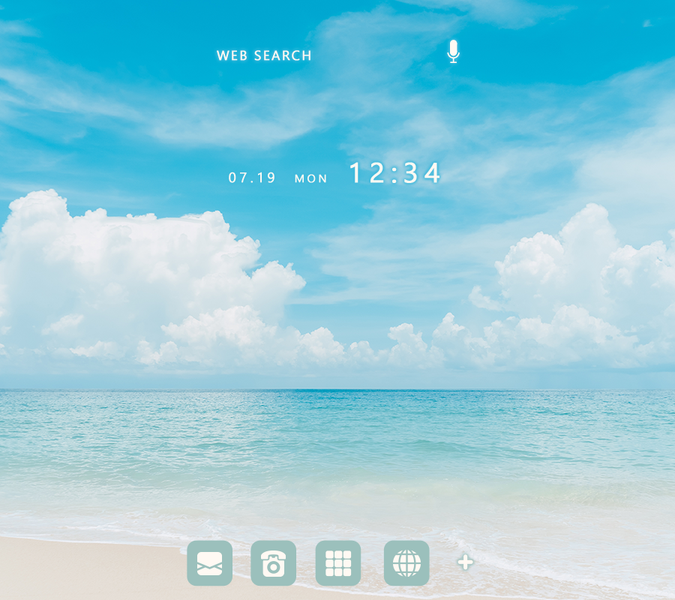 Summer Beach Vibes Theme +HOME - Image screenshot of android app