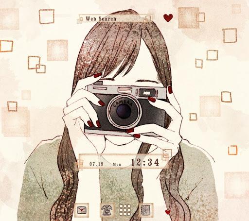 Camera Girl Theme - عکس برنامه موبایلی اندروید