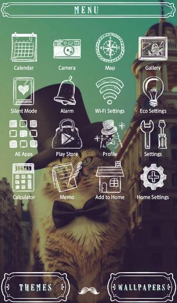 Cat  Theme-Feline Gentleman- - Image screenshot of android app