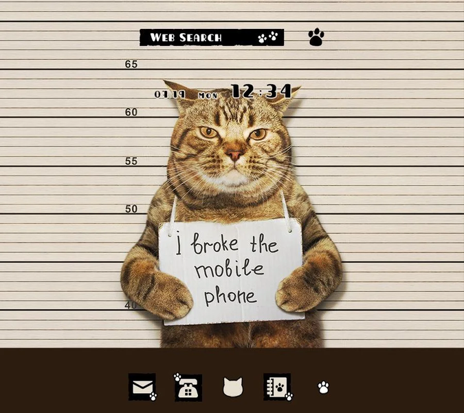 Cat Mug Shot Theme - Image screenshot of android app