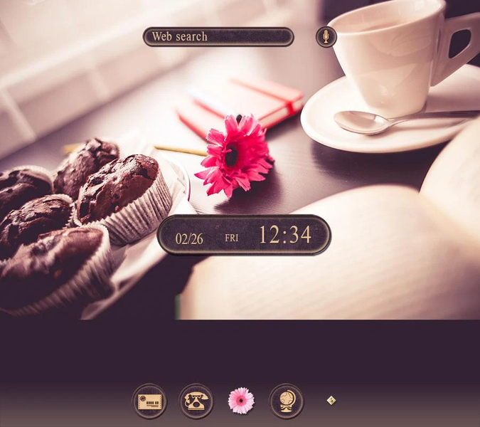 Coffee Time Theme +HOME - عکس برنامه موبایلی اندروید