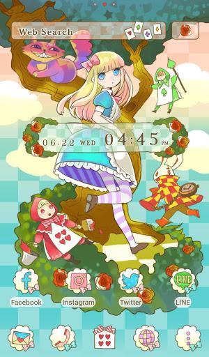 Colorful Alice +HOME Theme - Image screenshot of android app