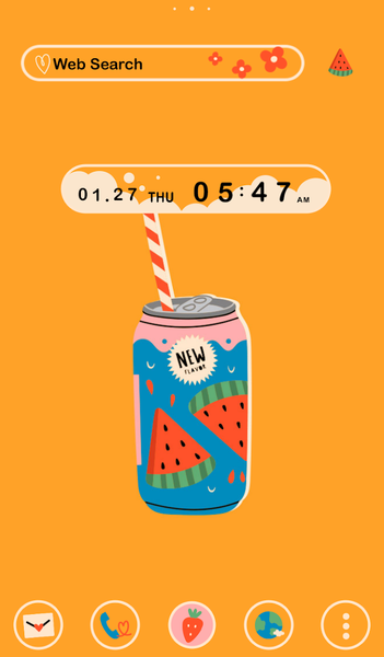 Colorful Juice Theme +HOME - عکس برنامه موبایلی اندروید