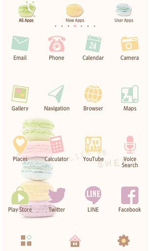 Sweet Wallpaper-Macarons!- - Image screenshot of android app