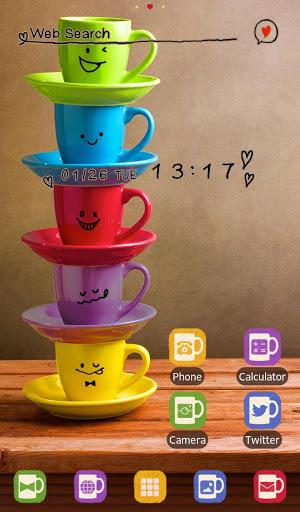 Rainbow Mugs Theme - عکس برنامه موبایلی اندروید