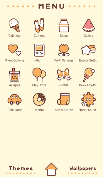 Corgi Face Theme +HOME - Image screenshot of android app