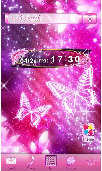 Wallpaper Cosmic Butterflies - Image screenshot of android app