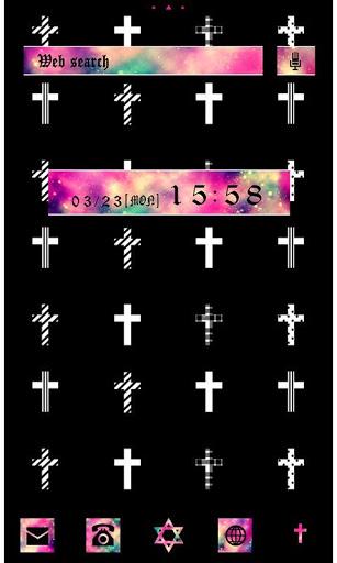 Crosses on Black Wallpaper - Image screenshot of android app