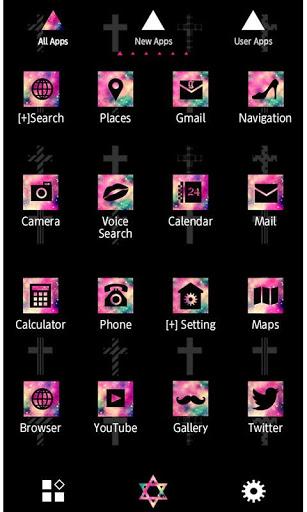 Crosses on Black Wallpaper - عکس برنامه موبایلی اندروید
